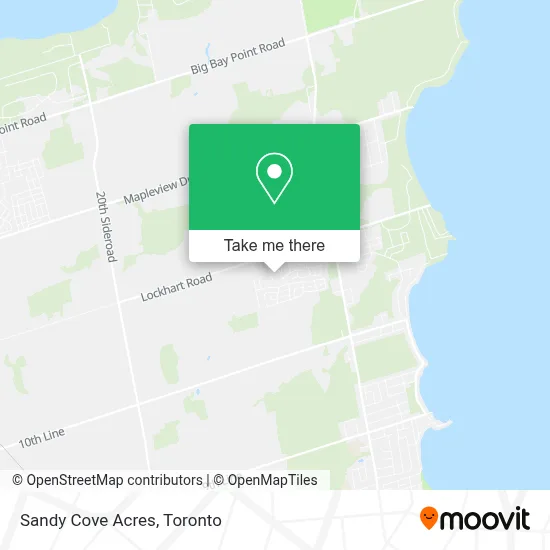 Sandy Cove Acres map