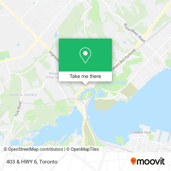 403 & HWY 6 map