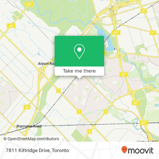 7811 Kittridge Drive map