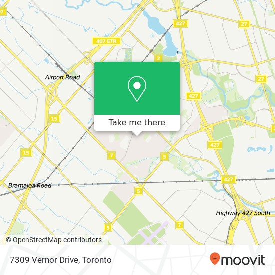 7309 Vernor Drive map