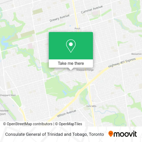 Consulate General of Trinidad and Tobago map