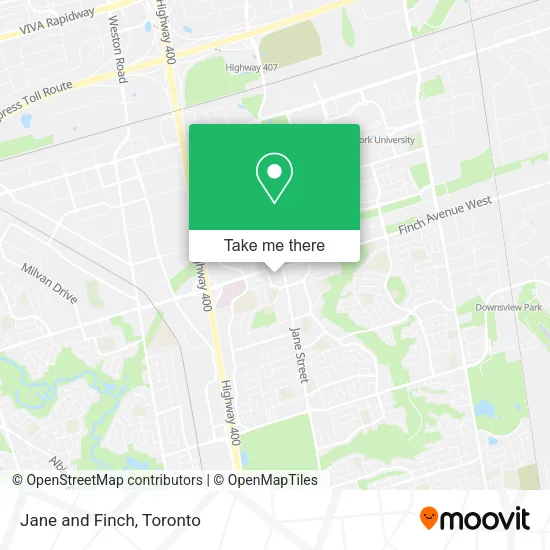 Jane and Finch map
