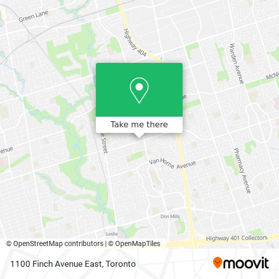 1100 Finch Avenue East plan