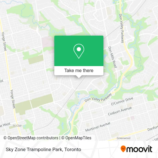 Sky Zone Trampoline Park map