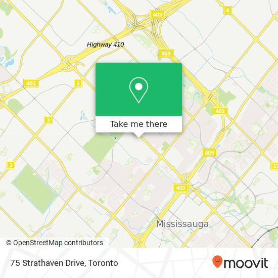 75 Strathaven Drive map