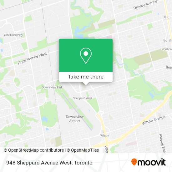 948 Sheppard Avenue West map