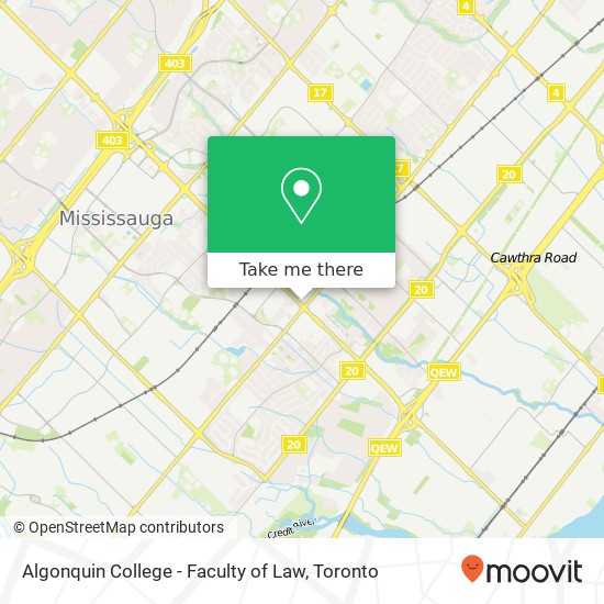 Algonquin College - Faculty of Law map