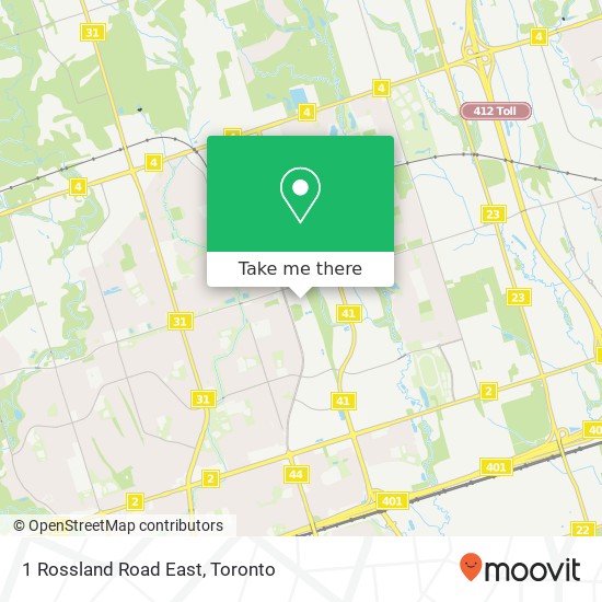 1 Rossland Road East map