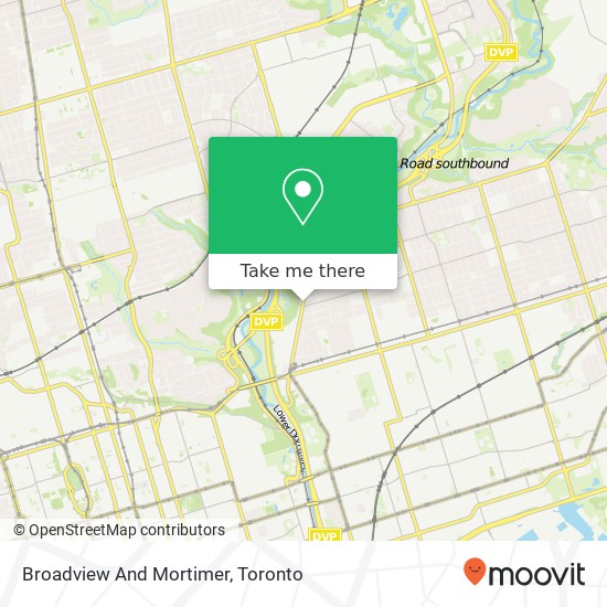 Broadview And Mortimer map