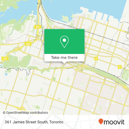 361 James Street South map