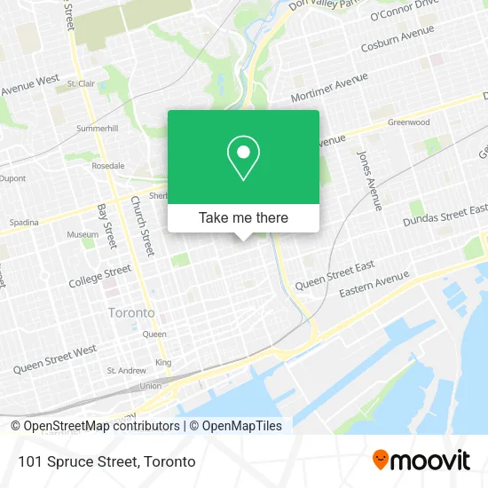 101 Spruce Street map
