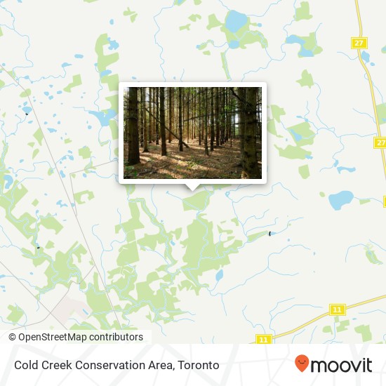 Cold Creek Conservation Area map