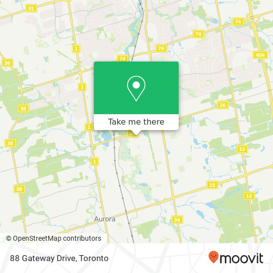 88 Gateway Drive map