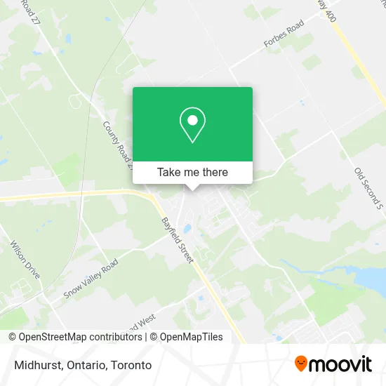 Midhurst, Ontario map