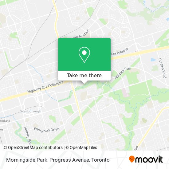 Morningside Park, Progress Avenue map