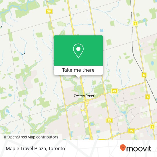 Maple Travel Plaza map