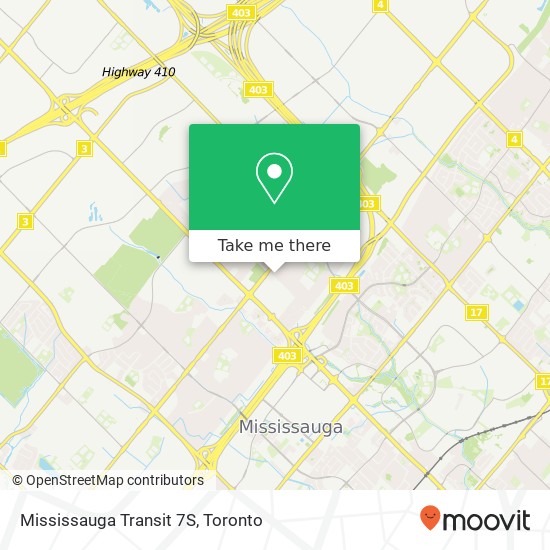 Mississauga Transit 7S map