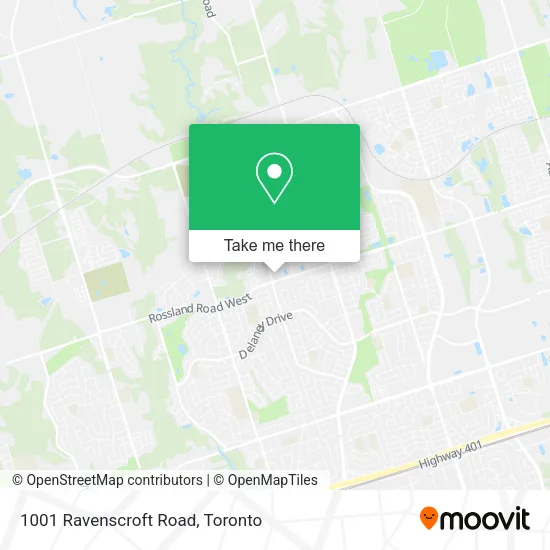 1001 Ravenscroft Road map
