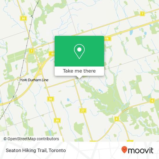 Seaton Hiking Trail map