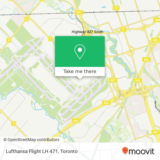 Lufthansa Flight LH 471 map