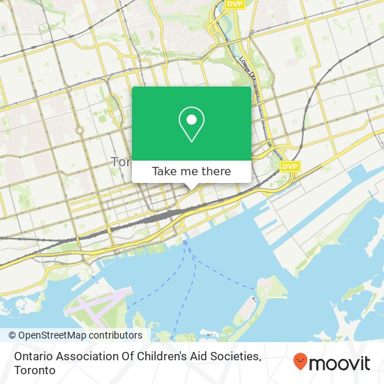 Ontario Association Of Children's Aid Societies map