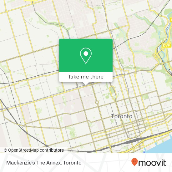 Mackenzie's The Annex map