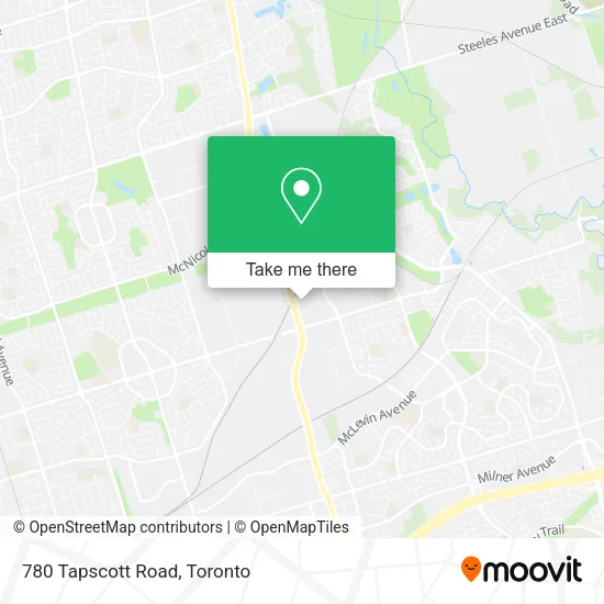 780 Tapscott Road map