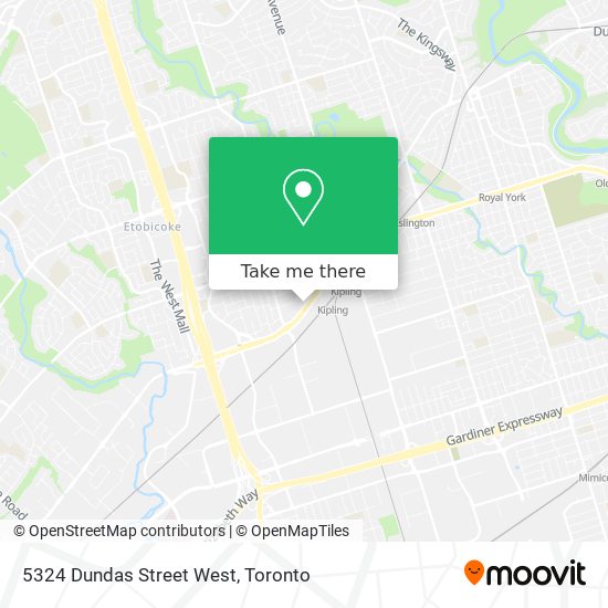 5324 Dundas Street West map