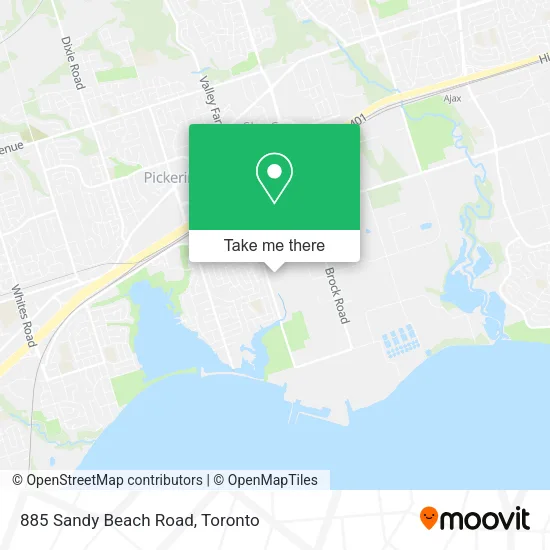 885 Sandy Beach Road map