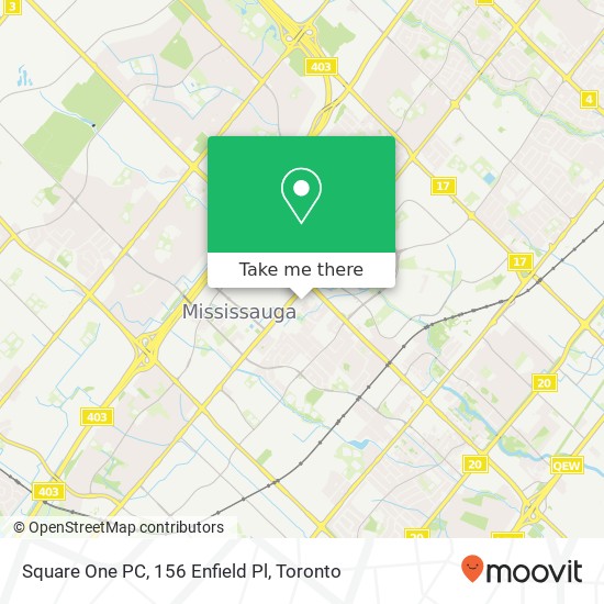 Square One PC, 156 Enfield Pl map