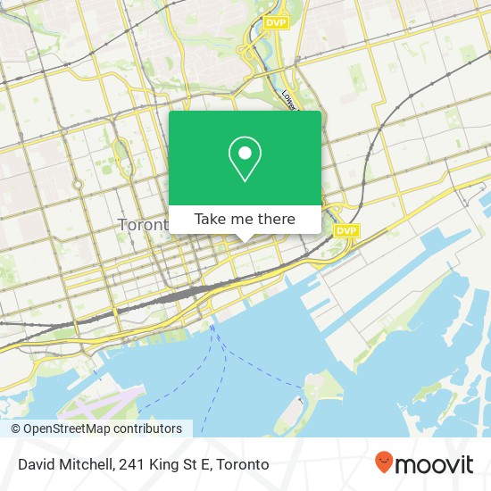 David Mitchell, 241 King St E map