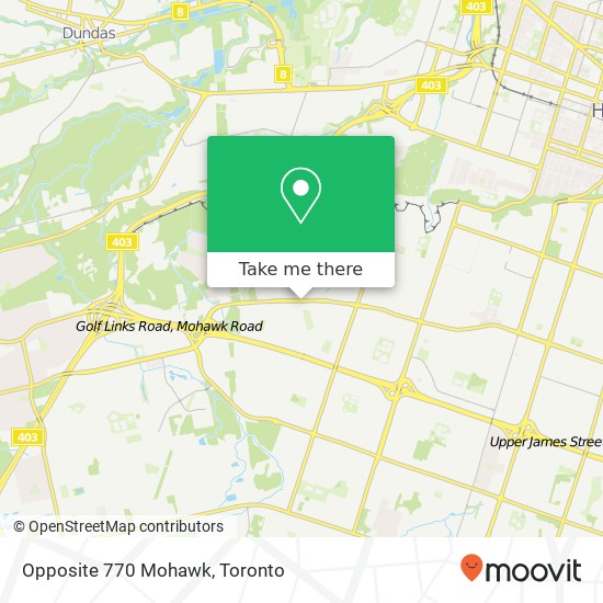 Opposite 770 Mohawk map