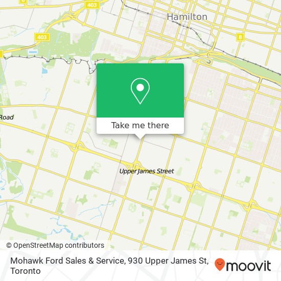 Mohawk Ford Sales & Service, 930 Upper James St map