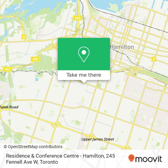 Residence & Conference Centre - Hamilton, 245 Fennell Ave W plan