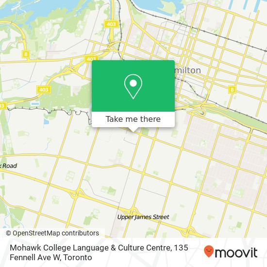 Mohawk College Language & Culture Centre, 135 Fennell Ave W plan