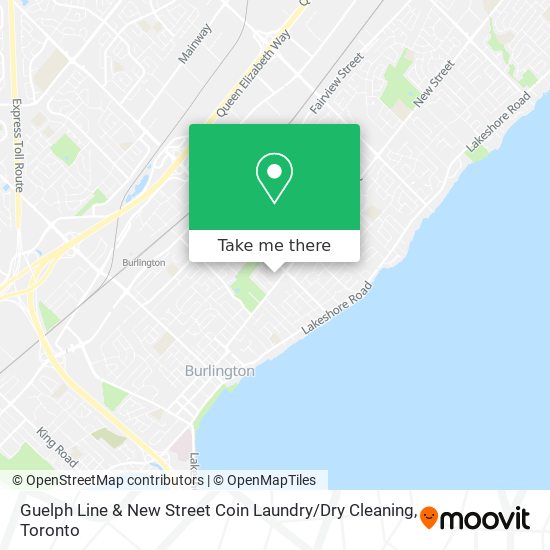 Guelph Line & New Street Coin Laundry / Dry Cleaning plan