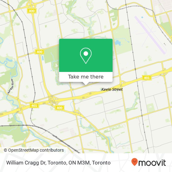William Cragg Dr, Toronto, ON M3M map