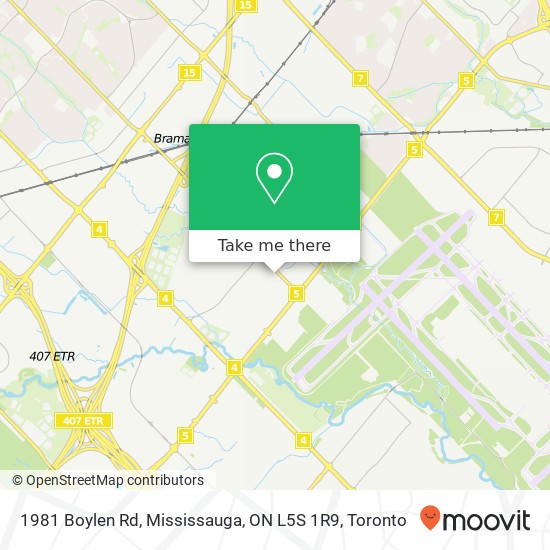 1981 Boylen Rd, Mississauga, ON L5S 1R9 map