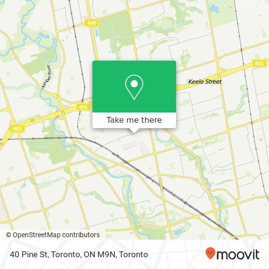 40 Pine St, Toronto, ON M9N map