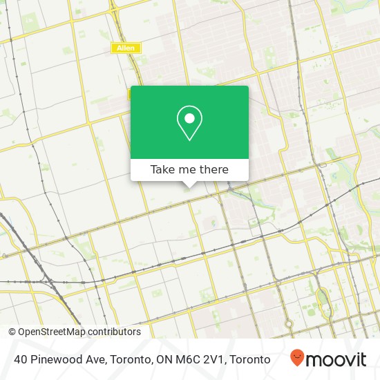 40 Pinewood Ave, Toronto, ON M6C 2V1 map