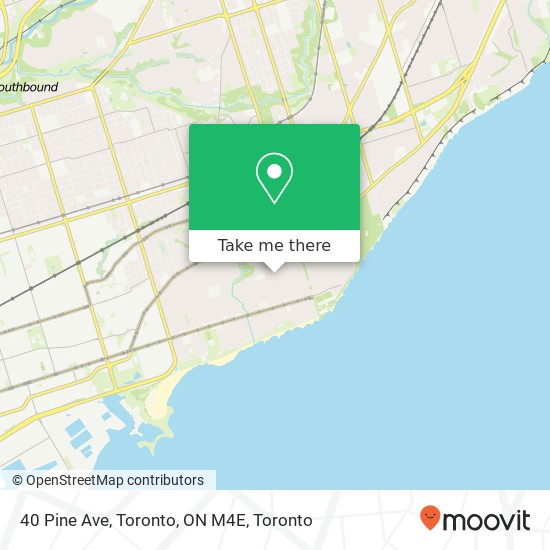 40 Pine Ave, Toronto, ON M4E map