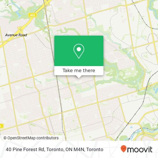 40 Pine Forest Rd, Toronto, ON M4N map