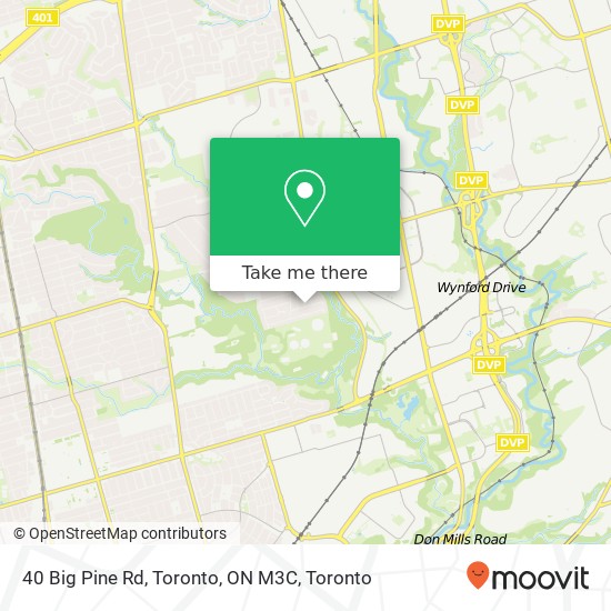40 Big Pine Rd, Toronto, ON M3C map