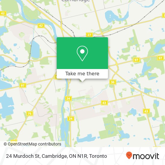 24 Murdoch St, Cambridge, ON N1R map