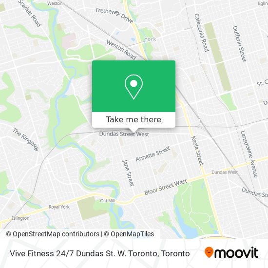 Vive Fitness 24 / 7 Dundas St. W. Toronto plan