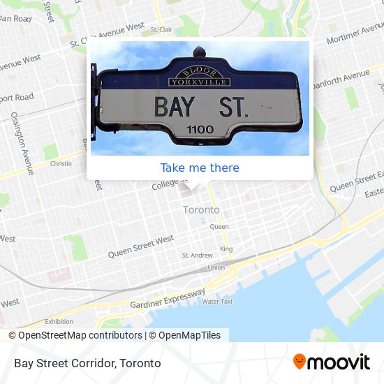 Bay Street Corridor map
