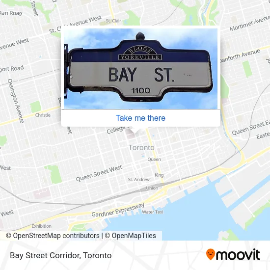 Bay Street Corridor map