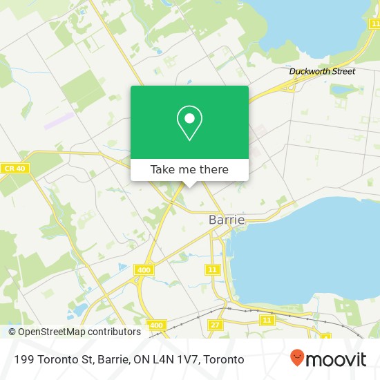199 Toronto St, Barrie, ON L4N 1V7 map