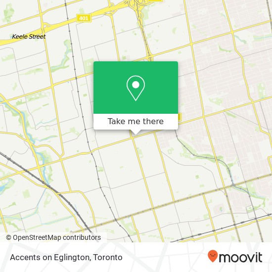 Accents on Eglington map