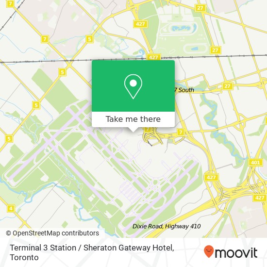 Terminal 3 Station / Sheraton Gateway Hotel plan